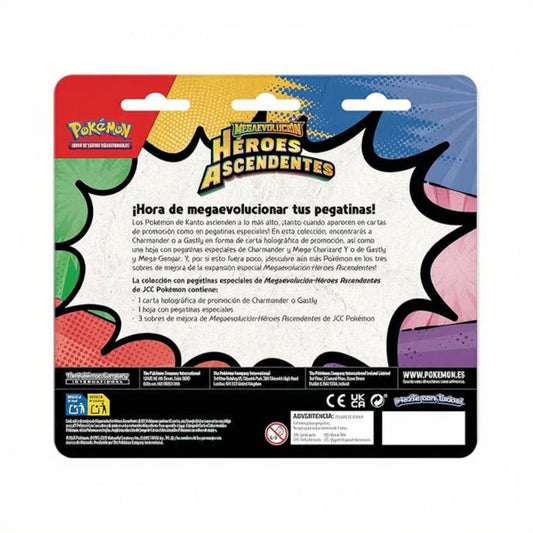 Blister Charmander Tech Sticker Collection - Héroes Ascendentes