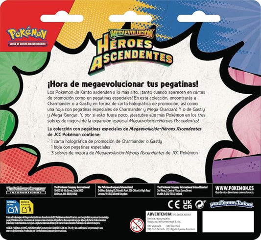 Blister Gastly Tech Sticker Collection - Héroes Ascendentes