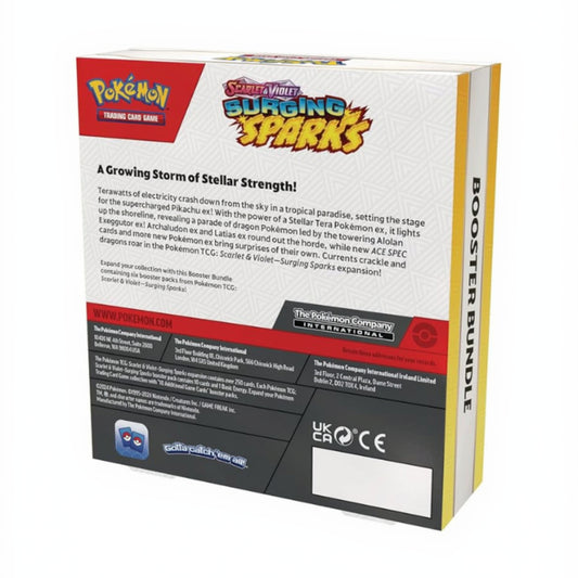 Booster Bundle Surging Sparks - Inglés - 6 Sobres de Refuerzo Pokémon TCG