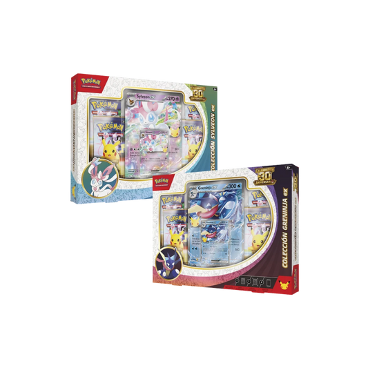 Colección Sylveon o Greninja ex 30º Aniversario - Español
